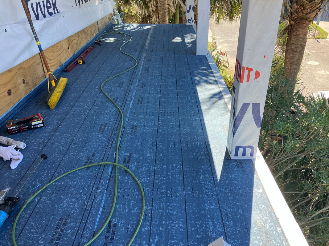 Protective deck and surface coating applied to a commercial property in Neptune Beach, Florida